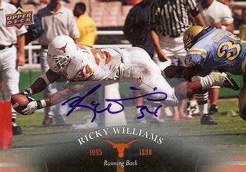 2011 Upper Deck University of Texas - Autographs #65 Ricky Williams Front