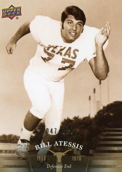 2011 Upper Deck University of Texas - Gold #17 Bill Atessis Front