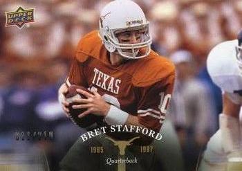 2011 Upper Deck University of Texas - Gold #47 Bret Stafford Front