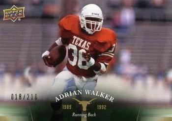 2011 Upper Deck University of Texas - Gold #55 Adrian Walker Front