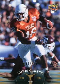 2011 Upper Deck University of Texas - Gold #62 Chris Carter Front
