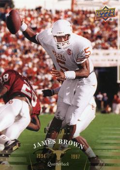 2011 Upper Deck University of Texas - Gold #64 James Brown Front