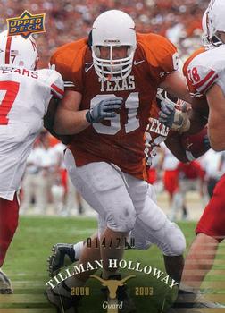 2011 Upper Deck University of Texas - Gold #71 Tillman Holloway Front