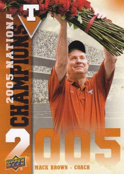 2011 Upper Deck University of Texas - National Champions #NC-MB Mack Brown Front
