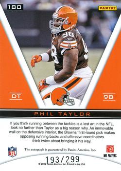2011 Panini Totally Certified #180 Phil Taylor Back