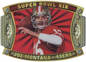 2011 Topps - Super Bowl Legends Giveaway Die Cut #SB-3 Joe Montana Front