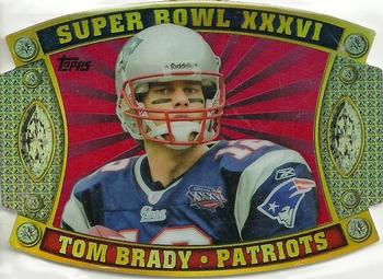 2011 Topps - Super Bowl Legends Giveaway Die Cut #SB-7 Tom Brady Front