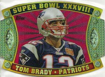 2011 Topps - Super Bowl Legends Giveaway Die Cut #SB-31 Tom Brady Front