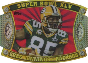 2011 Topps - Super Bowl Legends Giveaway Die Cut #SB-36 Greg Jennings Front