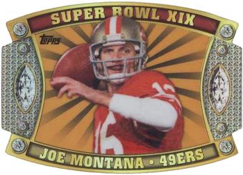 2011 Topps - Super Bowl Legends Giveaway Die Cut Gold #SB-3 Joe Montana Front