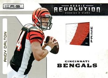 2011 Panini Rookies & Stars - Rookie Revolution Materials Prime #29 Andy Dalton Front