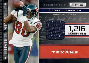 2011 Panini Rookies & Stars - Statistical Standouts Materials #12 Andre Johnson Front