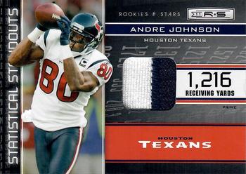 2011 Panini Rookies & Stars - Statistical Standouts Materials Prime #12 Andre Johnson Front