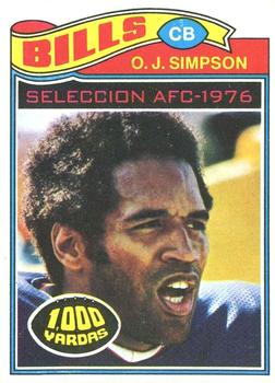 1977 Topps Mexican #100 O.J. Simpson Front