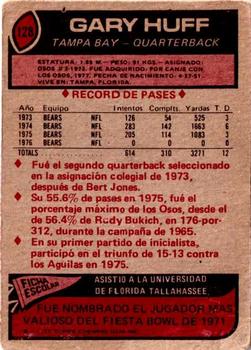 1977 Topps Mexican #128 Gary Huff Back