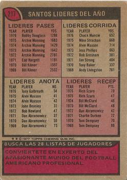1977 Topps Mexican #217 New Orleans Saints Back