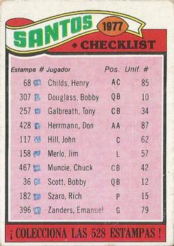 1977 Topps Mexican #217 New Orleans Saints Front