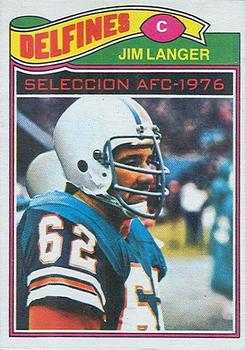 1977 Topps Mexican #390 Jim Langer Front