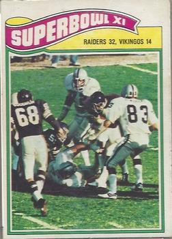 1977 Topps Mexican #528 Super Bowl XI Front