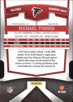 2010 Donruss Elite - Aspirations #5 Michael Turner Back