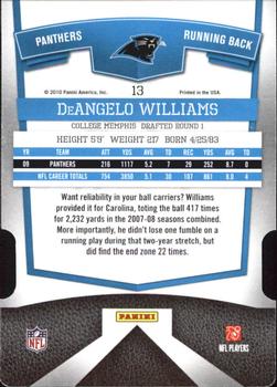 2010 Donruss Elite - Aspirations #13 DeAngelo Williams Back