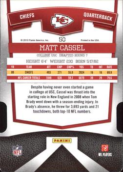 2010 Donruss Elite - Aspirations #50 Matt Cassel Back