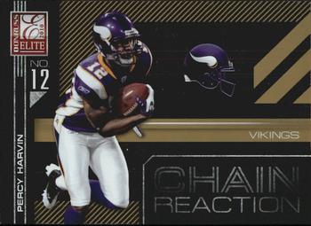 2010 Donruss Elite - Chain Reaction Gold #16 Percy Harvin  Front