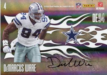 2010 Donruss Elite - Passing the Torch Autographs #4 DeMarcus Ware / Ed Too Tall Jones  Back