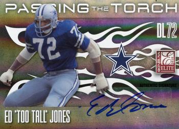 2010 Donruss Elite - Passing the Torch Autographs #4 DeMarcus Ware / Ed Too Tall Jones  Front