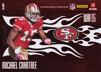 2010 Donruss Elite - Passing the Torch Red #9 John Taylor / Michael Crabtree  Back