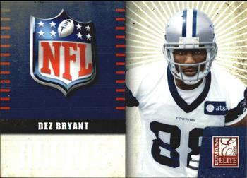 2010 Donruss Elite - Rookie NFL Shield #11 Dez Bryant  Front