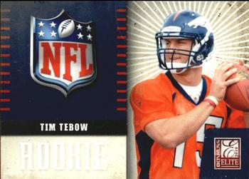 2010 Donruss Elite - Rookie NFL Shield #34 Tim Tebow  Front