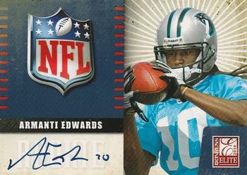 2010 Donruss Elite - Rookie NFL Shield Autographs #2 Armanti Edwards  Front