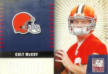 2010 Donruss Elite - Rookie NFL Team Logo #7 Colt McCoy  Front