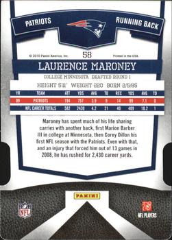 2010 Donruss Elite - Status #58 Laurence Maroney Back