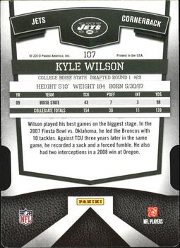 2010 Donruss Elite - Status #107 Kyle Wilson Back