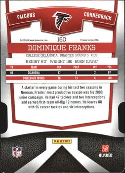 2010 Donruss Elite - Status #160 Dominique Franks Back