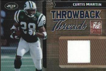 2010 Donruss Elite - Throwback Threads #10 Curtis Martin Front