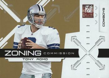 2010 Donruss Elite - Zoning Commission Gold #18 Tony Romo  Front