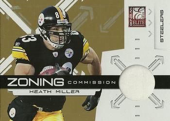 2010 Donruss Elite - Zoning Commission Jerseys #6 Heath Miller Front