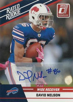 2010 Donruss Rated Rookies - Autographs #24 David Nelson  Front