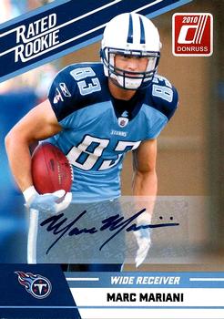 2010 Donruss Rated Rookies - Autographs #65 Marc Mariani  Front
