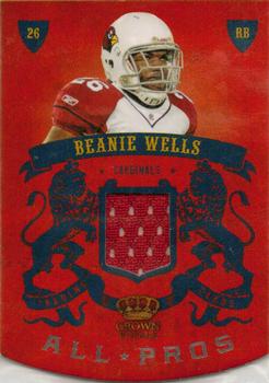 2010 Panini Crown Royale - All Pros Materials #2 Beanie Wells  Front
