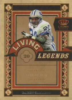 2010 Panini Crown Royale - Living Legends #1 Barry Sanders  Front