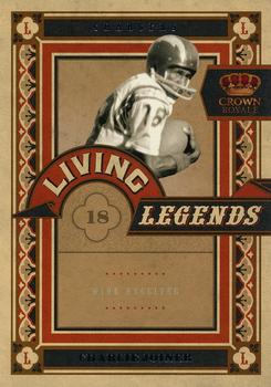 2010 Panini Crown Royale - Living Legends #4 Charlie Joiner  Front