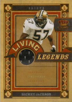 2010 Panini Crown Royale - Living Legends Materials #23 Rickey Jackson Front