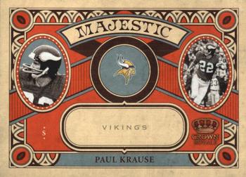 2010 Panini Crown Royale - Majestic #27 Paul Krause  Front