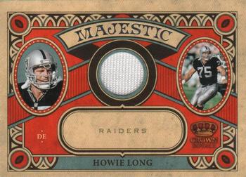 2010 Panini Crown Royale - Majestic Materials #13 Howie Long Front