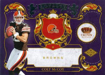 2010 Panini Crown Royale - Rookie Royalty #15 Colt McCoy  Front