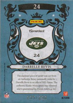2010 Panini Crown Royale - Royalty Materials #24 Darrelle Revis Back